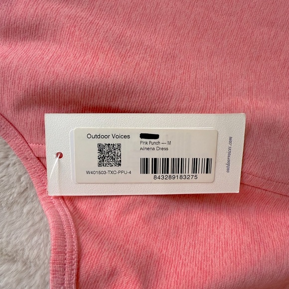 NWT Outdoor Voices Athena Dress Pink Punch Size M - Picture 6 of 8